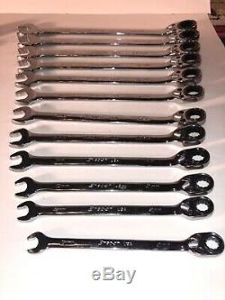 Snap-on Tools USA NEW 20 Piece SAE & Metric Ratcheting Combo Wrench Lot Set