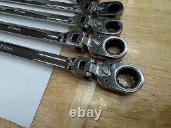 Snap-on Tools USA NEW 5pc Double Flex Reversible Ratcheting Wrench Set XFRRM705