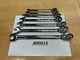 Snap-on Tools Usa New 7pc Sae Reversible Ratcheting Combo Wrench Set Soxrr707a