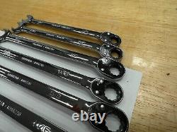 Snap-on Tools USA NEW 7pc SAE Reversible Ratcheting Combo Wrench Set SOXRR707A