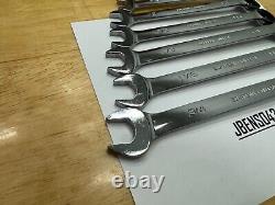 Snap-on Tools USA NEW 7pc SAE Reversible Ratcheting Combo Wrench Set SOXRR707A