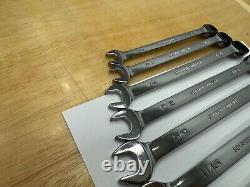 Snap-on Tools USA NEW 7pc SAE Reversible Ratcheting Combo Wrench Set SOXRR707A