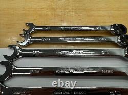 Snap-on Tools USA NEW 7pc SAE Reversible Ratcheting Combo Wrench Set SOXRR707A