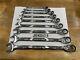 Snap-on Tools Usa New 9pc 1/4 Up To 3/4 Sae Reversible Ratcheting Wrench Set