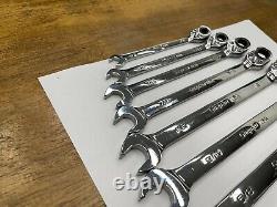 Snap-on Tools USA NEW 9pc 1/4 up to 3/4 SAE Reversible Ratcheting Wrench Set