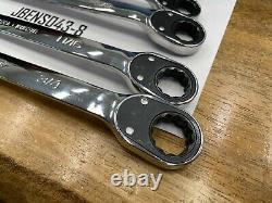 Snap-on Tools USA NEW 9pc 1/4 up to 3/4 SAE Reversible Ratcheting Wrench Set