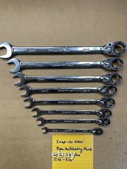 Snap on ratchet wrench set sae flank drive plus