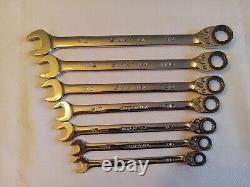 Snap on ratcheting wrench set sae