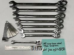 Snap on ratcheting wrench set standard and free gifts