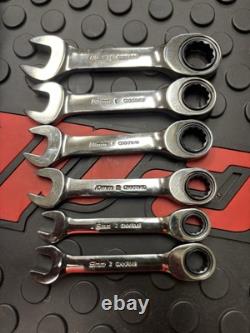 Snap-on tools ratcheting stubby metric combination wrench set
