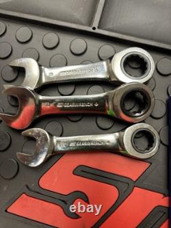 Snap-on tools ratcheting stubby metric combination wrench set