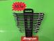 Snap-on Tools Ratcheting Wrench Set Flank Drive Plus Reversible Metric 8-19mm