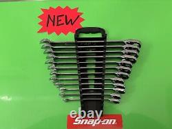 Snap-on tools ratcheting wrench set flank drive plus reversible metric 8-19mm