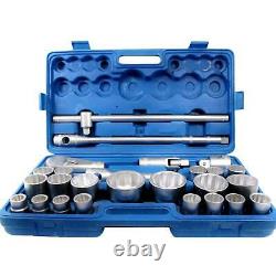 Socket Set 26 Piece Metric 3/4 & 1 Drive Ratchet Socket Set 21mm-65mm