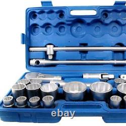 Socket Set 26 Piece Metric 3/4 & 1 Drive Ratchet Socket Set 21mm-65mm