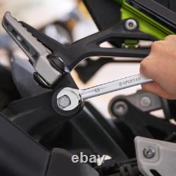Spurtar 22 Pieces Ratcheting Wrench Set 1/4''-3/4'' & 6-18mm Silver