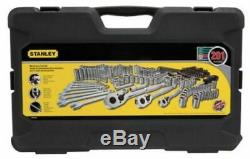 Stanley 201 Piece Mechanics Mixed Tools Set, Wrenches, Sockets, Ratchet Tool Kit