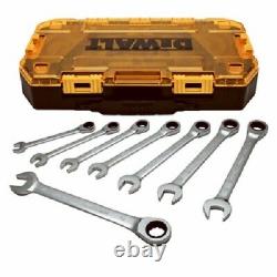 Stanley, 8 Piece, Metric, Ratcheting, Combination Wrench Set, 72 Tooth, DWMT747