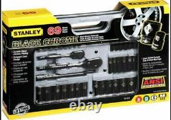 Stanley 92-824 69-Piece Socket Mechanics Tool Set Black Chrome
