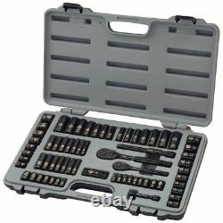 Stanley 92-824 69-Piece Socket Mechanics Tool Set Black Chrome