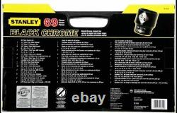 Stanley 92-824 69-Piece Socket Mechanics Tool Set Black Chrome