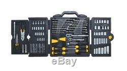 Stanley Mechanic Tool Set 150 Piece Wrenches Case Kit Sockets Ratchet Tools New