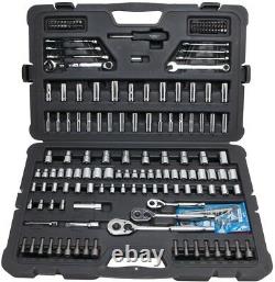 Stanley Mechanics Drivers Bits Ratchet Socket 201-Piece Tool Set Wrench Hex Keys