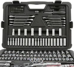 Stanley Mechanics Drivers Bits Ratchet Socket 201-Piece Tool Set Wrench Hex Keys