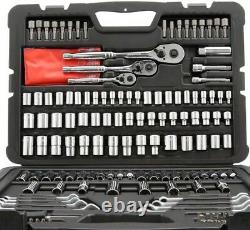 Stanley Mechanics Drivers Bits Ratchet Socket 201-Piece Tool Set Wrench Hex Keys