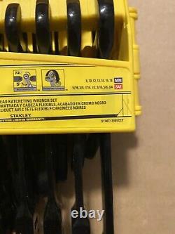 Stanley STMT17985CCT Ratchet Black Chrome Flexhead Wrench Set Brand New (225203)