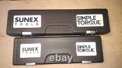 Sunex Torque Wrench Set 3/8 Drive 5-80 ft-lbs, 1/4 Drive 25-250 in-lbs NEW