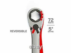 TEKTON Stubby Reversible Ratcheting Combination Wrench Set, 8-Piece 5/16-3/4 in