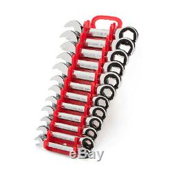 TEKTON WRN50170 12-pc. Stubby Ratcheting Combination Wrench Set (8-19 mm)