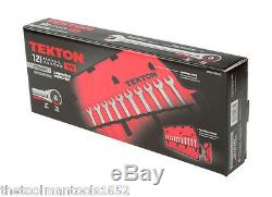 TEKTON WRN53190 12-pc. Ratcheting Combination Wrench Set (8-19 mm) with Pouch