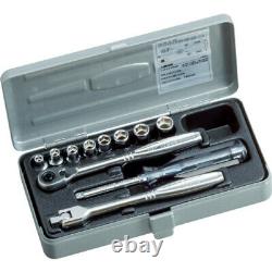 TONE 1/4 Drive Socket Wrench Set Inch size 6-point 11 pcs set 1850 from JAPAN