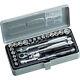 Tone 6.35mm Drive Hexagonal Socket Wrench Set Millimeters / Inches S2187c Japan