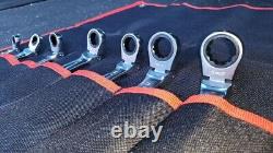 TONE 8-19mm Ratchet Ring Wrench Ratcheting Spanner Flex Head Set RMFQ700