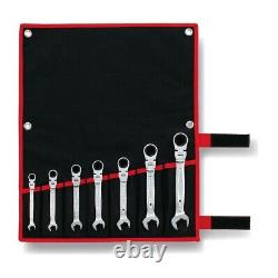 TONE 8-19mm Ratchet Ring Wrench Ratcheting Spanner Flex Head Set RMFQ700 Japan