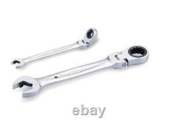 TONE 8-21mm Ratchet Ring Wrench Ratcheting Spanner Flex Head Set RMFQ110 Japan