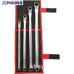 TONE Long Oscillating Ratchet Box Wrench Set RMA400L Black Contents 4 items jp
