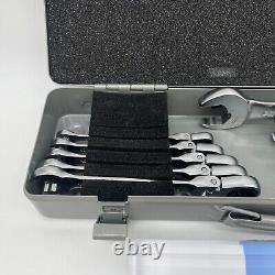 TONE RMFQ110 8-21mm Ratchet Ring Wrench Ratcheting Spanner Flex Head Set New JP