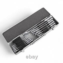 TONE RMFQ110 Oscillating Quick Ratchet Glasses Wrench Set 11 Pieces Silver