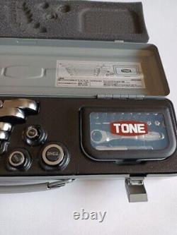 TONE RMFQ700B Swing Quick Ratchet Box Wrench Set 32 Pieces Glass Wrench Set Used