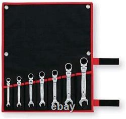 TONE RMFQ700 Quick Ratchet Box Set of 7 Flexible Ring Wrenches New from Japan