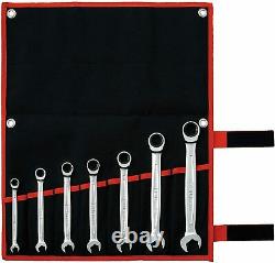 TONE Ratchet Ring Wrench Set RMQ700 Ratcheting Spanner Head 7 points Cloth bag