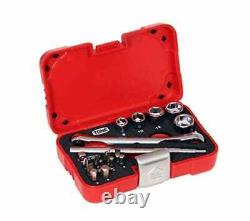 TONE Socket Wrench Bit Set 6.35mm Drive 6pt 18 pieces MIX21620P Made in Japan