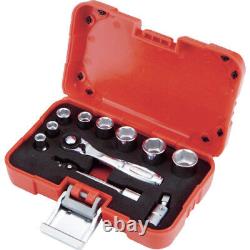 TONE Socket Wrench Set 6.35mm Drive 6-point 11 pieces S20830P Made in JAPAN