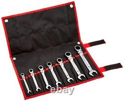 TONE Swing Quick Ratchet Box Wrench Set RMFQ700 Black Contents 7 items