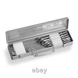 TONE Swivel Head Ratchet Wrench Set RMF100 Silver, 10-piece set from Japan NEW