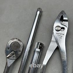 TOYOTA MOTOR Pliers Ratchet Offset Wrench Set OEM TEQ Hand Tool Set